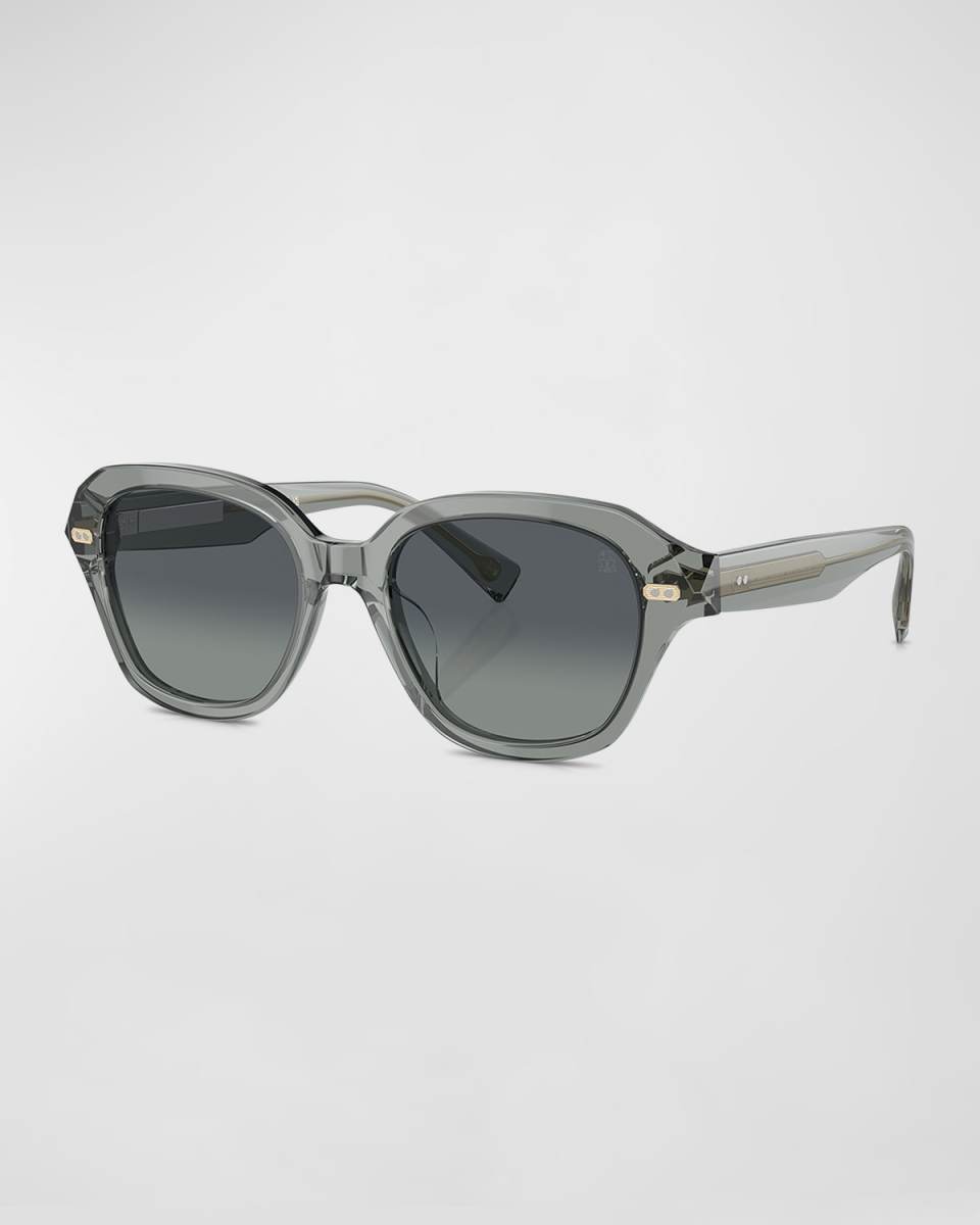 Gradient Acetate Square Sunglasses